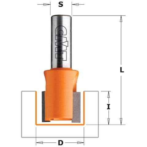 Fresa Dirittta Per Canali Hw Z2 S=6 D=23x11x38 Dx 702.230.11 - Foto 1