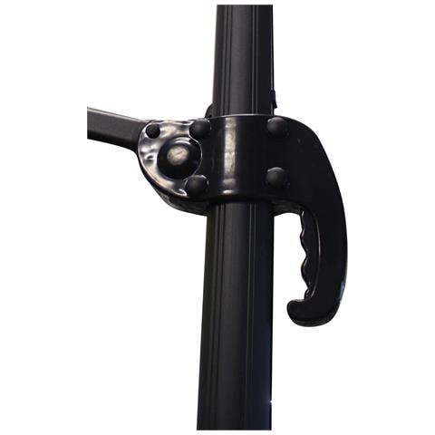 Ombrellone Da Giardino 3 X 4 Palo Laterale Nero Telo Beige Per Esterno Ristorante, Gelateria Bar Hotel Albergo - Foto 2