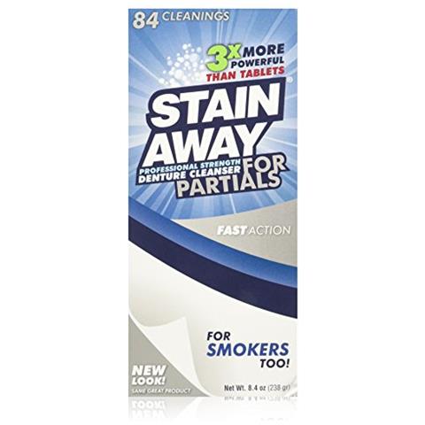 Detergente Professionale Per Protesi Dentarie Di Forza Di Stain Away Per Parziali 84 Once - Foto 1