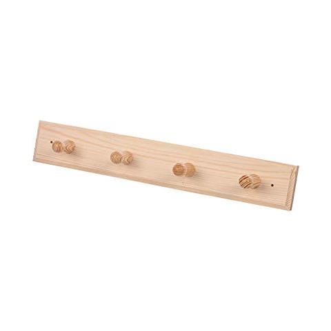 Appendiabiti In Legno Con 4 Ganci - Foto 1