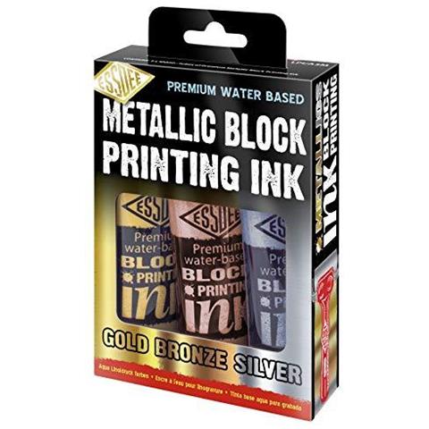 Blocco Di Stampa Ink 3 Pack (oro Metallizzato Argento Bronzo) 100 Ml X 3 - Foto 1