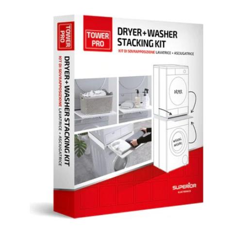 Kit Sovrapposizione con Ripiano per Lavatrice + Asciugatrice  - Foto 2