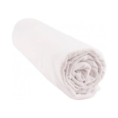 Lenzuolo Con Angoli 100% Cotone Bio Per Letto King Size 160x200 Cm - Bianco - Foto 3