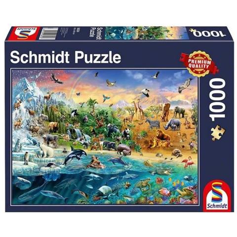 Puzzle Mondo Animale, 1000 Pezzi - Foto 1