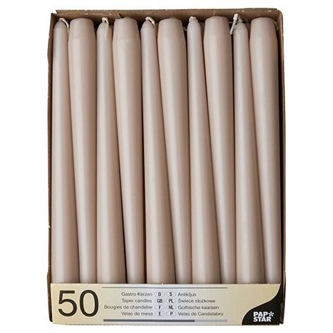 88340 candela di cera Rotondo Crema 50 pz - Foto 1