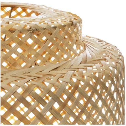Lampada A Sospensione Liby In Bambù Naturale - Diametro 40 Cm - Colore Beige - Foto 1