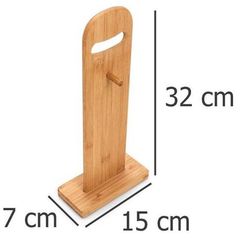6 Taglieri + Rastrelliera Inclusa, Legno Di Bambù, - Foto 4