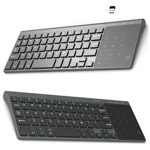 Tastiera Bluetooth Inateck Con Touchpad – Ultra Sottile, QWERTZ, Compatibile Windows E IPad OS