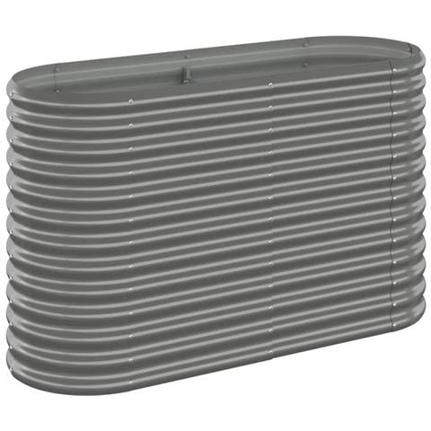 Letto Giardino Acciaio Verniciato a Polvere 114x40x68 cm Grigio - Foto 1