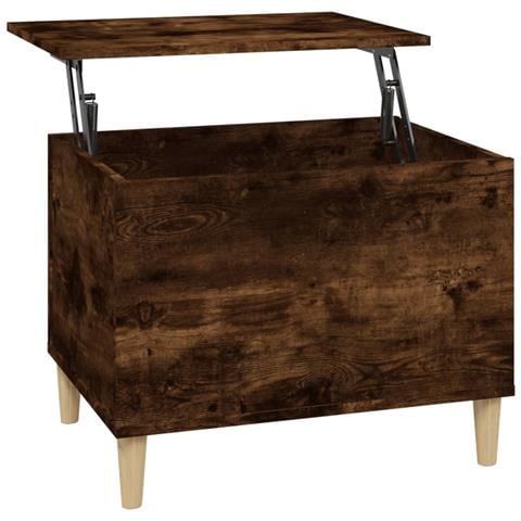 Tavolino Da Salotto Rovere Fumo 60x44,5x45 Cm Legno Multistrato - Foto 1