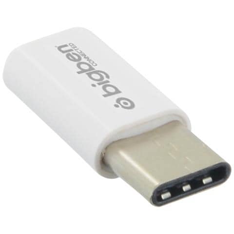 Adattatore Da Micro Usb A Usb C, Bianco - Foto 2