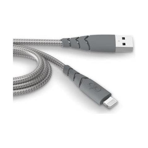 Cavo Usb A/lightning Ultra Rinforzato 1,2 M - 2,4 A, Grigio - Foto 1