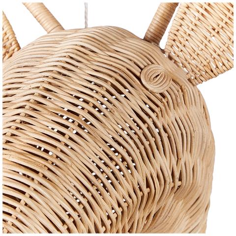Decorazione Da Parete Rattan Chiaro 83 X 56 Cm Bananec - Foto 2