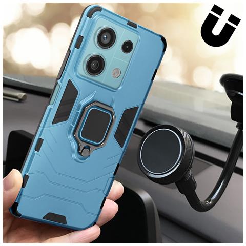 Cover Per Xiaomi Redmi Note 13 5g Anello Supporto Bi-materia Anti-urto - Foto 5