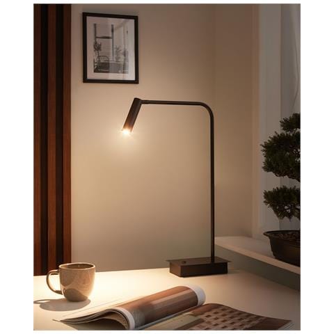 Lampada Da Scrivania A Led Lawson Regolabile Metallo Nero - Foto 1