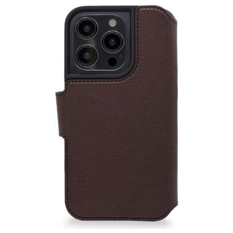 Custodia Per Iphone 14 Plus In Pelle Con Portacarte Integrato, Marrone - Foto 1