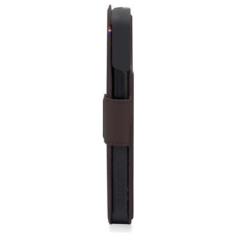 Custodia Per Iphone 14 Plus In Pelle Con Portacarte Integrato, Marrone - Foto 5