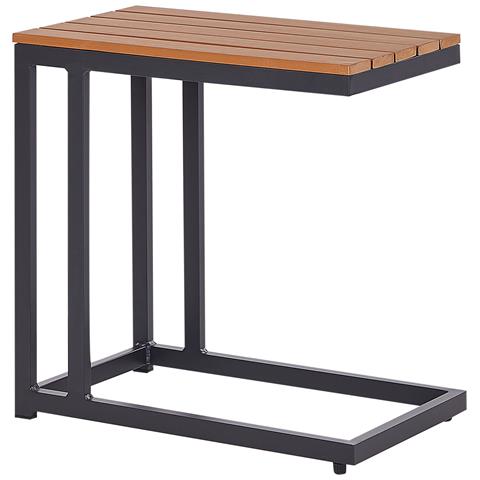 Tavolino Da Giardino Messina 60 Cm 35 Cm Nero - Foto 2