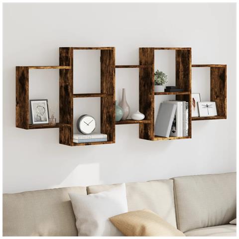 Mensola A Muro Rovere Fumo 159x18x65 Cm In Truciolato - Foto 1