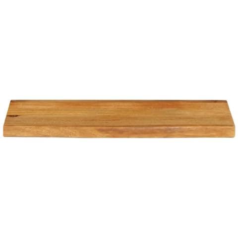 Piano Tavolo Bordi Vivi 80x20x3,8 Cm In Legno Massello Di Mango - Foto 3