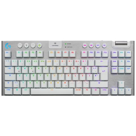 G915 X LIGHTSPEED tastiera Gaming USB + RF Wireless + Bluetooth QWERTZ Tedesco Bianco - Foto 1