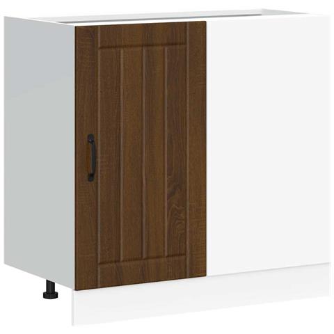 Mobile Base Lavello Lucca Rovere Marrone In Legno Multistrato - Foto 2