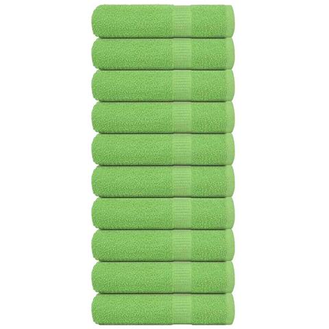 Asciugamani 10 Pz Verde Mela 50x100 Cm 360 G/m 100% Cotone - Foto 1