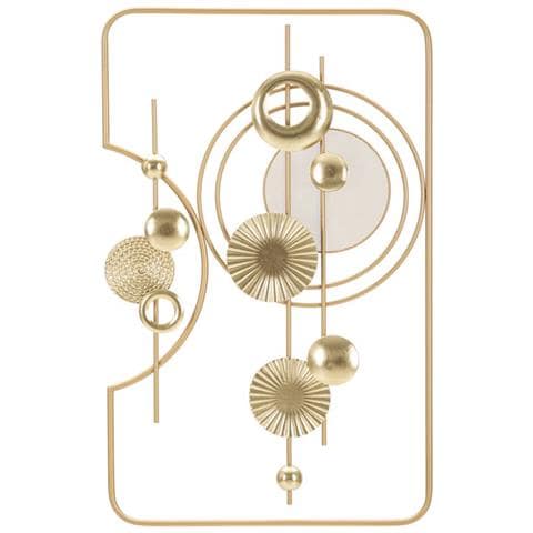 Decorazione In Metallo 3d Geometrico 3 - Multicolore - Metallo - 49,5x3,8x80 Cm - Foto 1