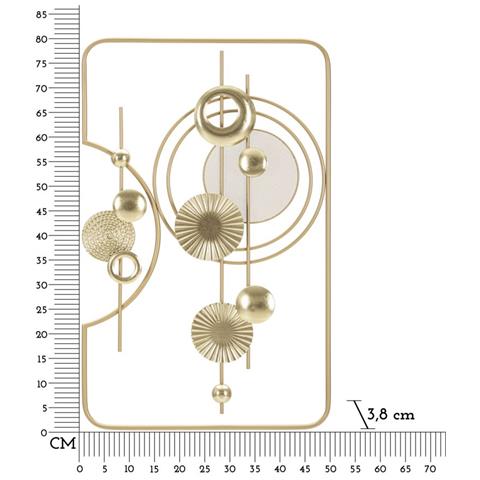 Decorazione In Metallo 3d Geometrico 3 - Multicolore - Metallo - 49,5x3,8x80 Cm - Foto 6