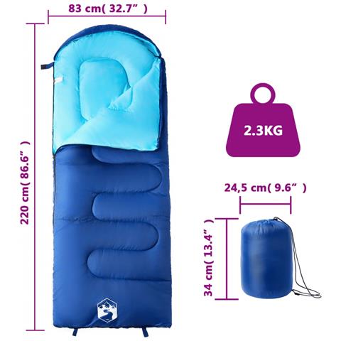 Sacco a Pelo da Campeggio per Adulti 3-4 Stagioni - Foto 5