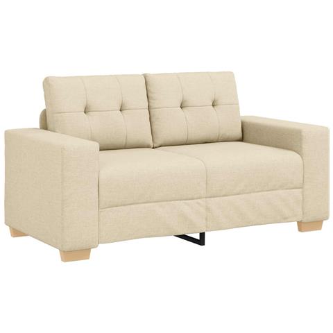 Divano Divanetto Crema 120 cm in Tessuto - Foto 1