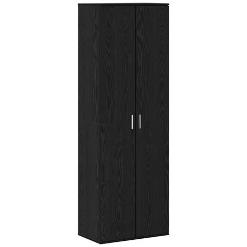 Armadio Alto Rovere Nero 60x35x180 cm Legno Ingegnerizzato - Foto 1