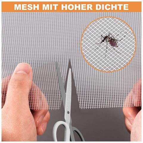 Zanzariera Autoadesiva Per Finestra Rete Antinsetti Bianca 150x250 Cm - Foto 2