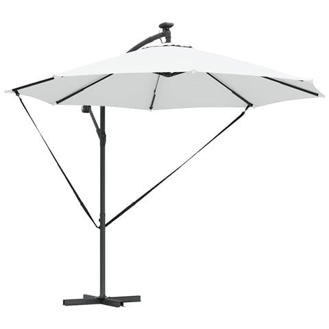 Ombrello a bilanciere a forma di banana Sabbia - Foto 1