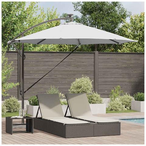 Ombrello a bilanciere a forma di banana Sabbia - Foto 2