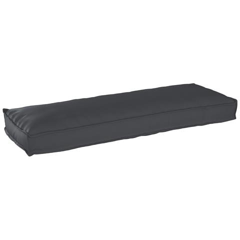 Set di Cuscini per Pallet 2 pcs Nero 120 x 40 x 8 cm - Foto 2