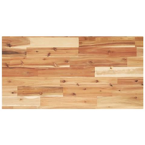 Piano Tavolo Rettangolare 100x40x2 cm Legno Massello di Acacia - Foto 1