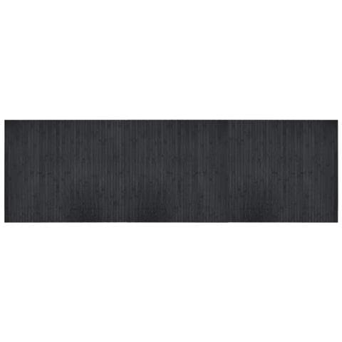 Tappeto Rettangolare Grigio 60x200 cm in Bambù - Foto 1