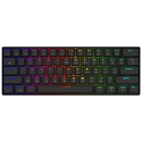 BLACKOUT X2 BLUE tastiera Gaming USB QWERTY US International Nero - Foto 1