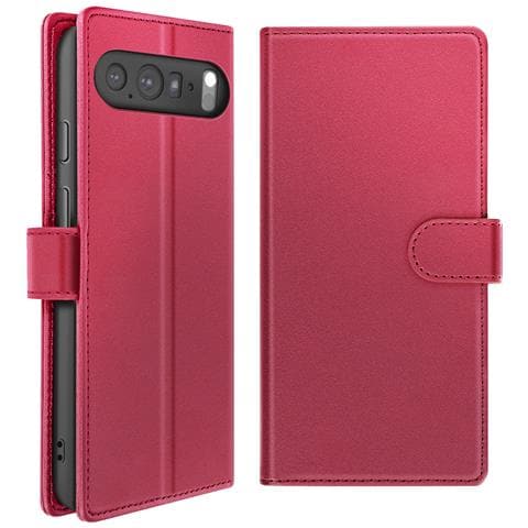 Custodia A Portafoglio Per Google Pixel 10 Pro Con Cover Magnetica Staccabile, Rosso - Foto 2