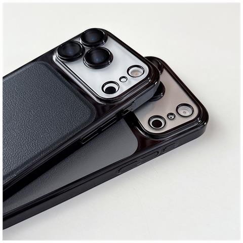 Custodia Protettiva Nera In Pc+pu Compatibile Con Iphone 17 Pro Max - Antiurto, Antigraffio - Foto 5