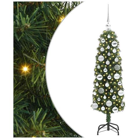 Albero di Natale artificiale con 150 LED Verde 120 cm - Foto 1