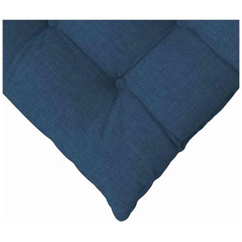 Cuscini per Seduta 2 pcs Blu 40 x 40 x 6 cm Tessuto - Foto 9