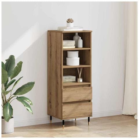 Credenza Rovere artigianale 40 x 36 x 110 cm Legno multistrato - Foto 2