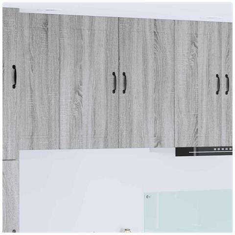 Pensile cucina Grigio Sonoma 80 x 31 x 80 cm Legno multistrato - Foto 2
