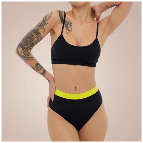 High Waist Lemon Mutande Mestruali Mutande Assorbenti Intimo Mestruale Slip Mestruali Dimensione Xxl (44) Sconti Sui Volumi Senza Colore Nero - Foto 1
