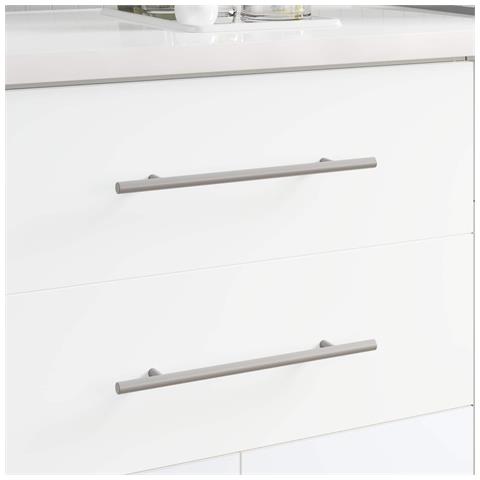 Maniglia per Armadio 12 pcs Argento 300 mm Acciaio inossidabile - Foto 2