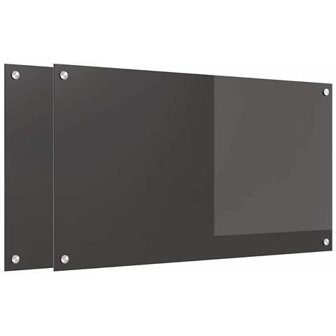 Rivestimento da Cucina 2 pcs Grigio scuro 90 x 50 cm - Foto 1
