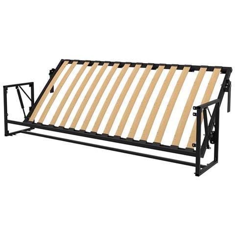 Letto a Scomparsa Morphy Classic - Sistema multifunzionale modulare SizeFlex & TypeFlex, letto a scomparsa salvaspazio ed estensibile con moduli divano (100x190 cm, Orizzontale) - Foto 4