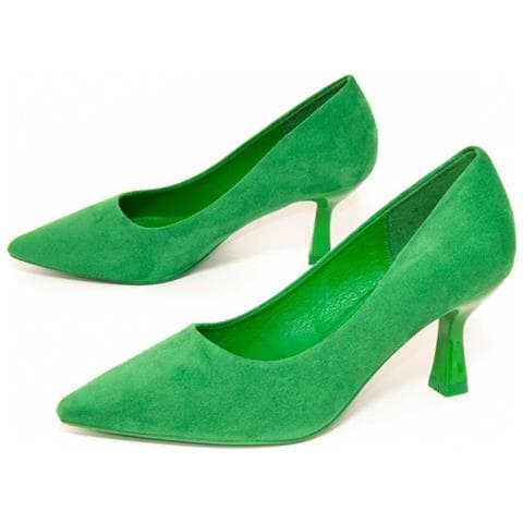 Scarpa Con Tacco Salagel Verde Verde Materiale Sintetico - Foto 1